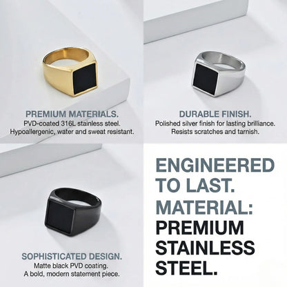 Square Black Rings Features