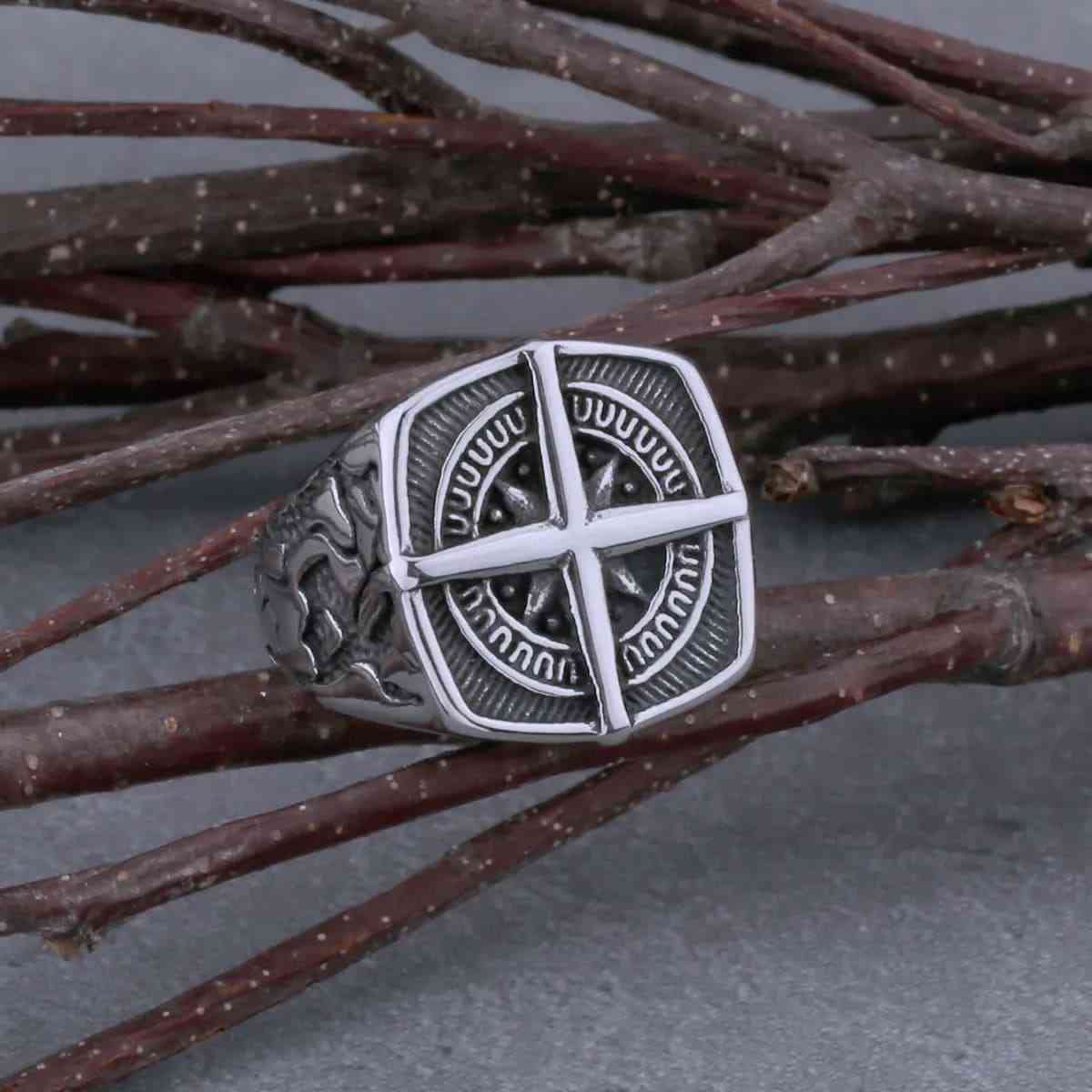 Square Compass Ring Xenos Jewelry