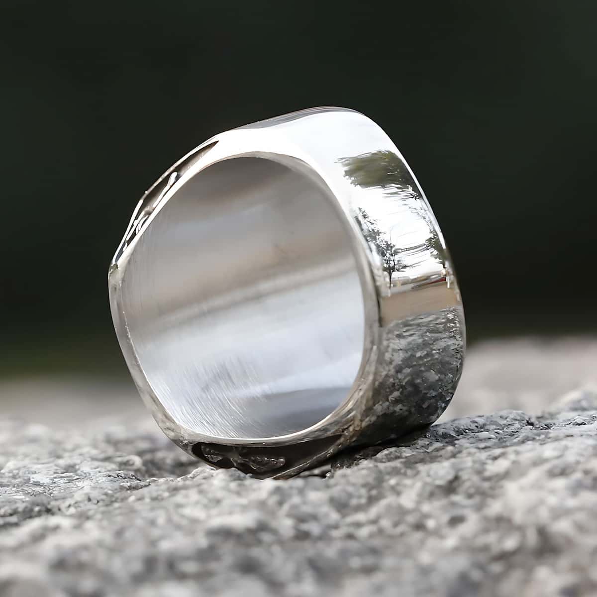 St Benedict Stainless Steel Ring Xenos Jewelry
