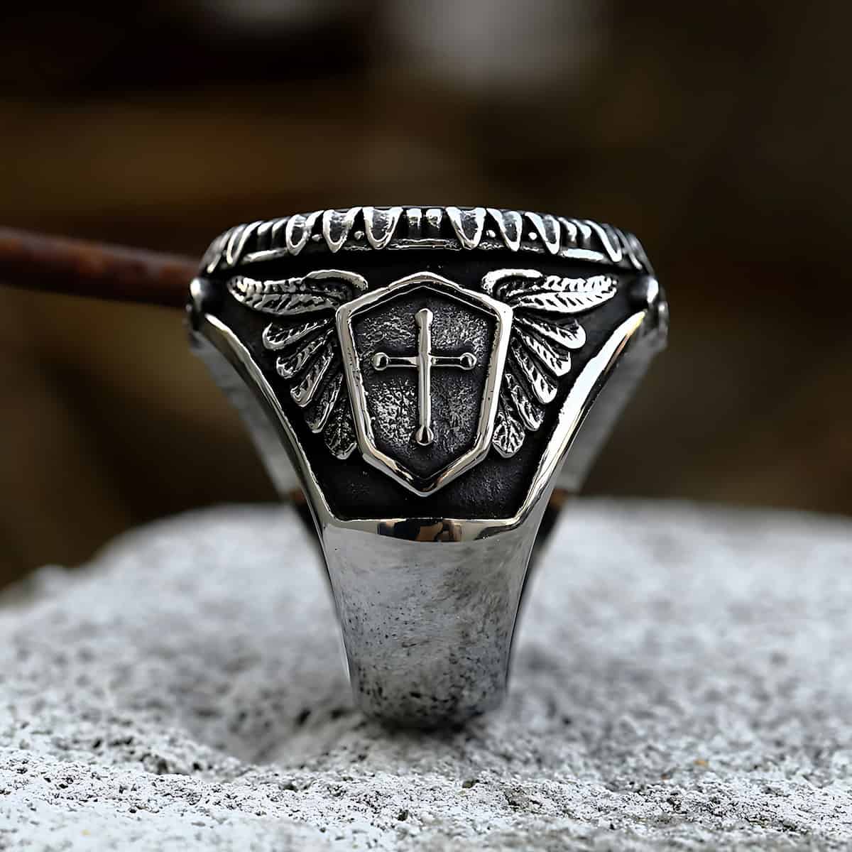 St Michael Ring Xenos Jewelry