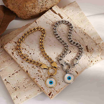 Stainless Steel Evil Eye Bracelet for Women Xenos Jewelry