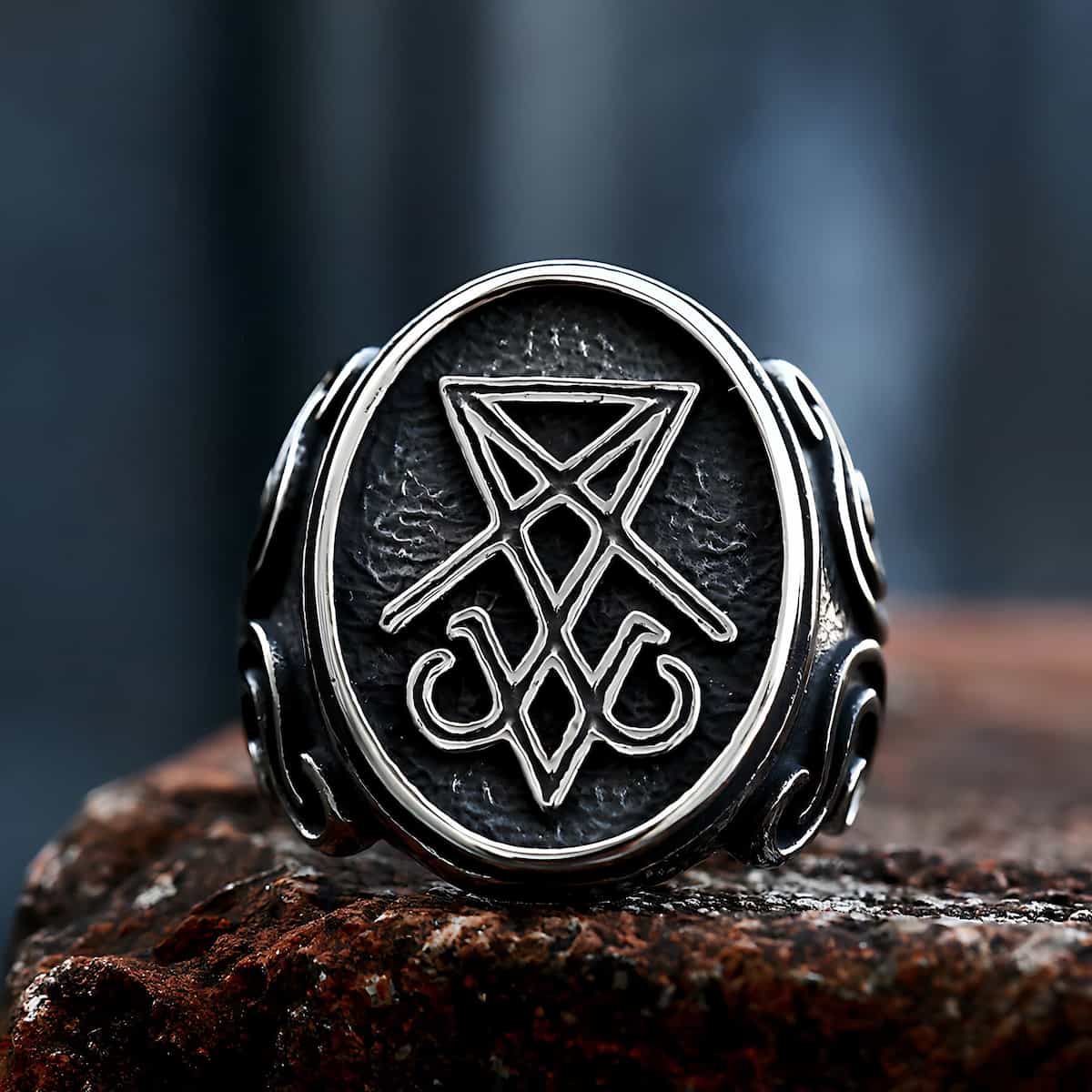Stainless Steel Lucifer Ring Xenos Jewelry