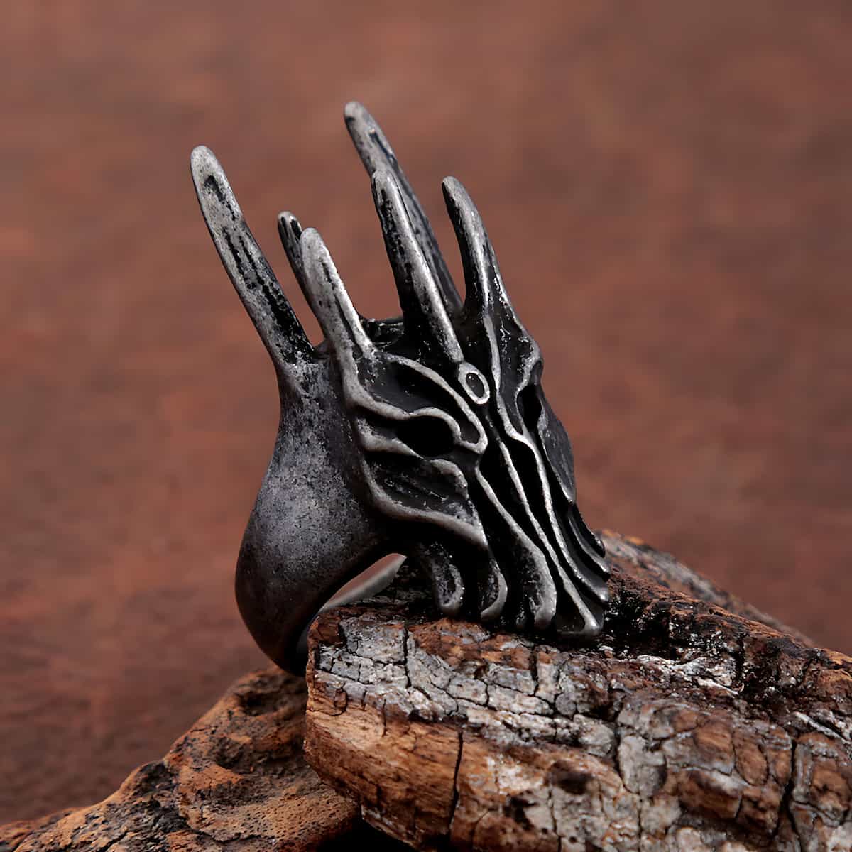 Stainless Steel Sauron Ring Xenos Jewelry
