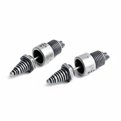 Steampunk Spark Plug Stud Earrings Front