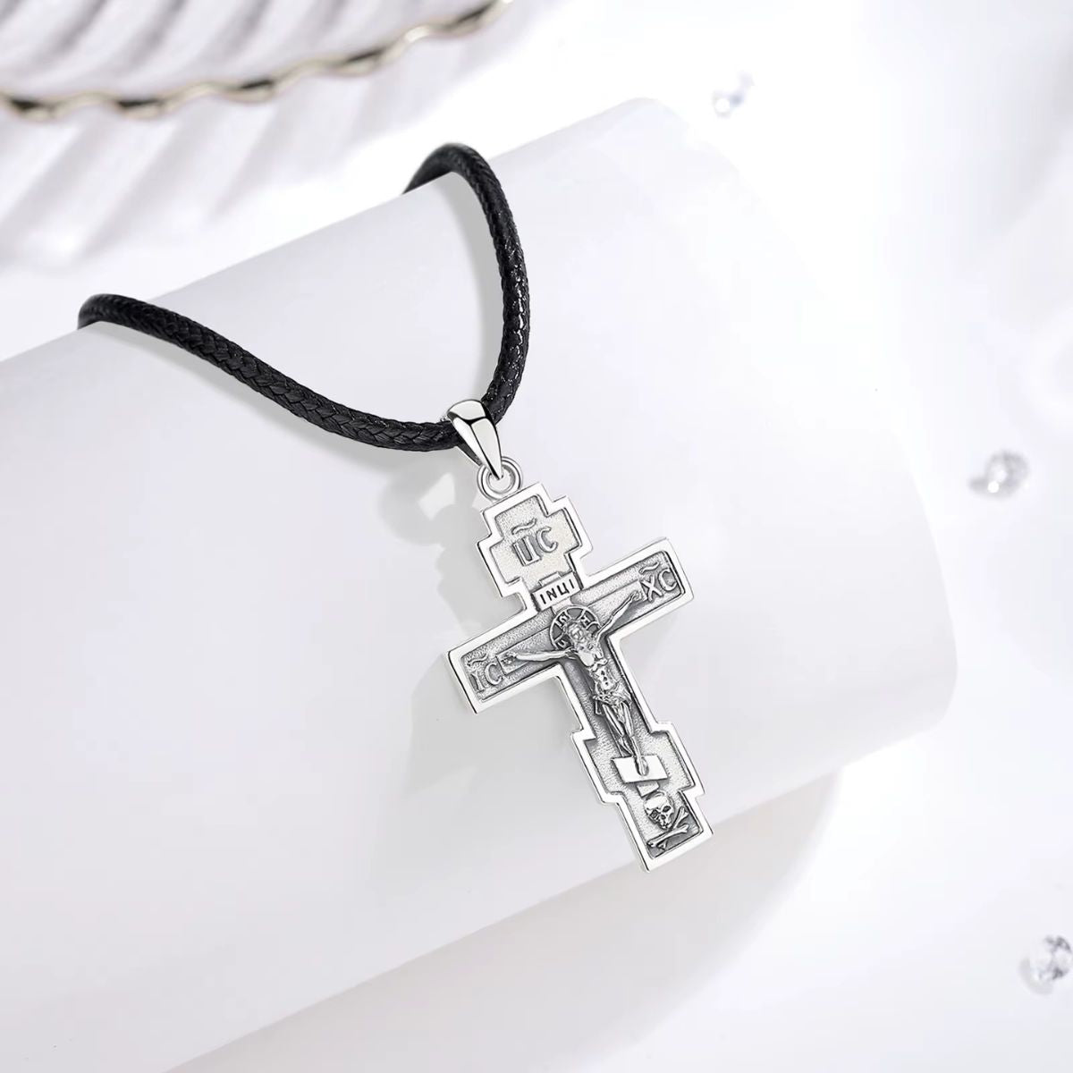 Collana con croce e medaglone da donna - Argent n 2025 | Cross Collana con croce e medaglone da donna - Argent n 2025 | Cross