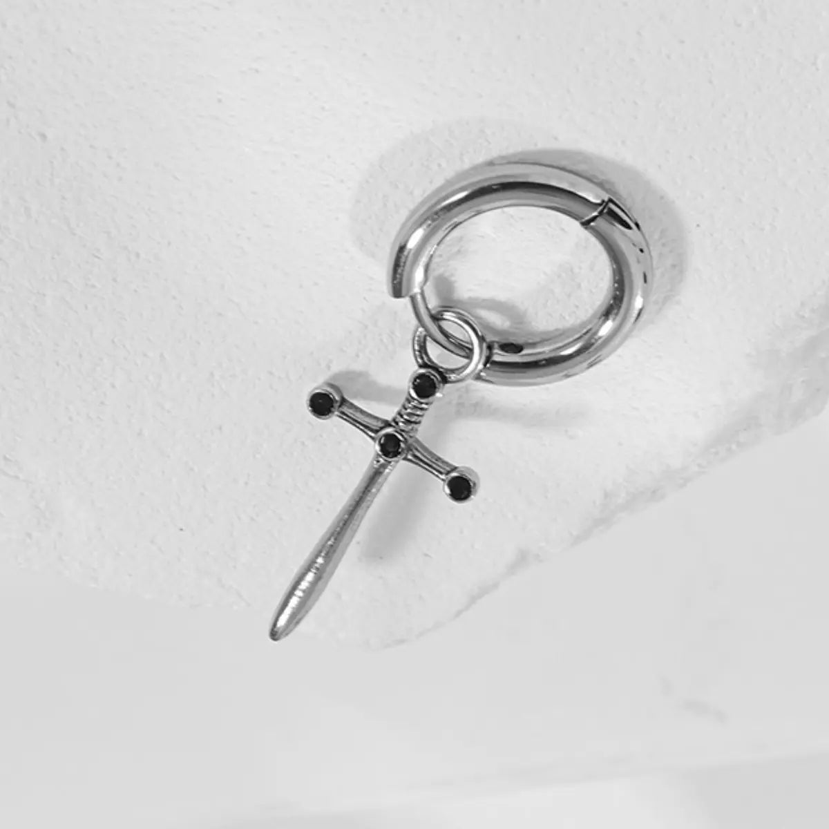 Sword Blade Earrings Side