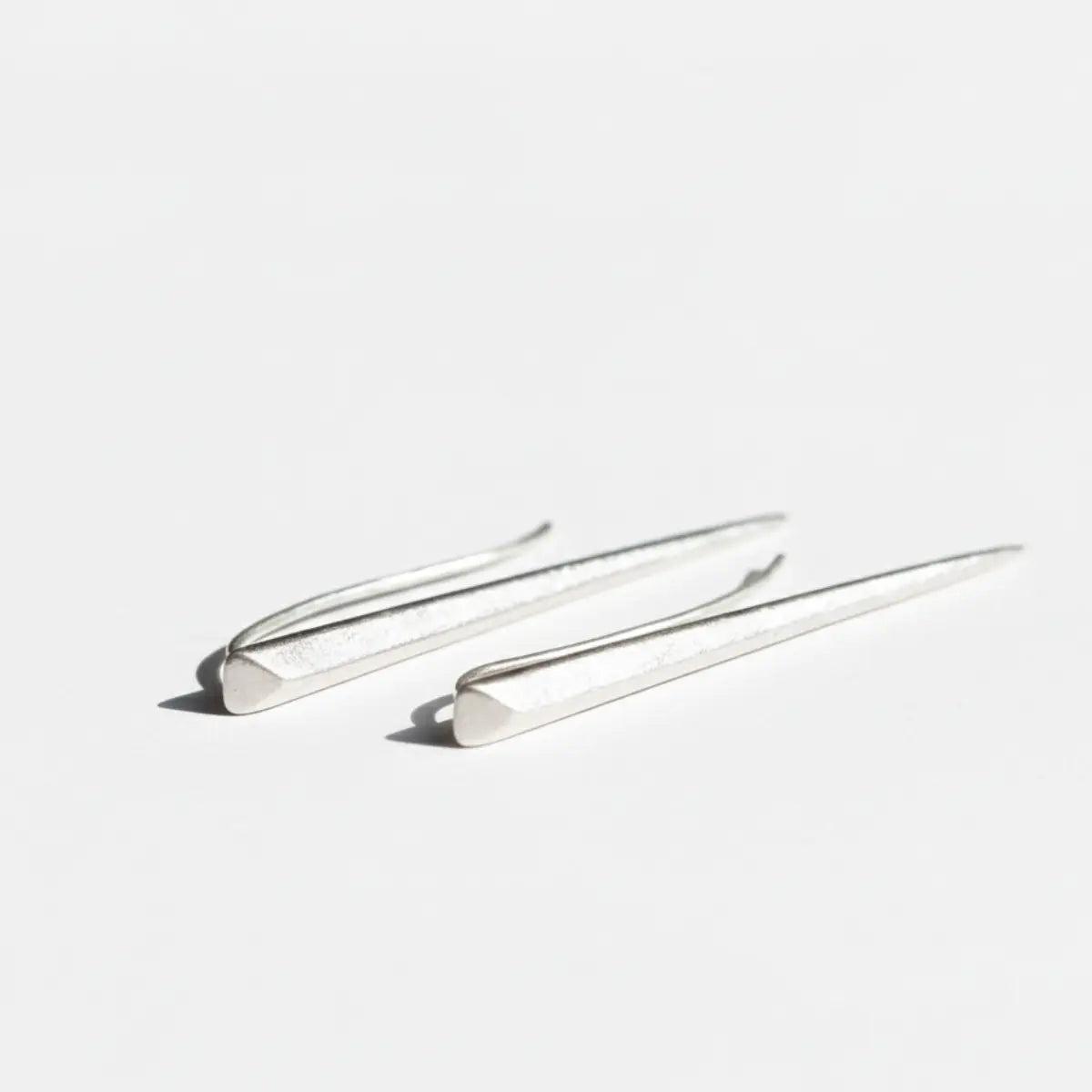 Tapered Spike Drop Earrings Front