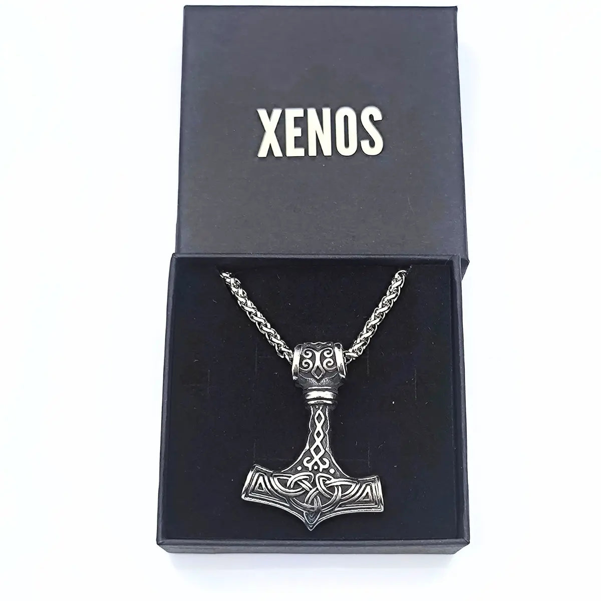 Thor's Hammer Mjolnir Necklace Presented in Box