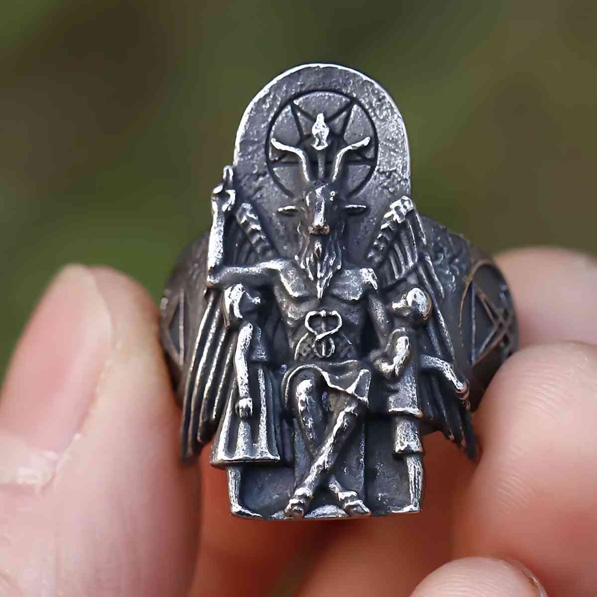 Throne Of Baphomet Ring for Men & Women