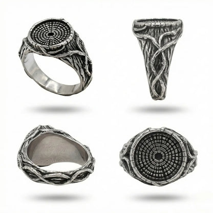 Tree Ring Texture Thorn Ring Multi Angle Details