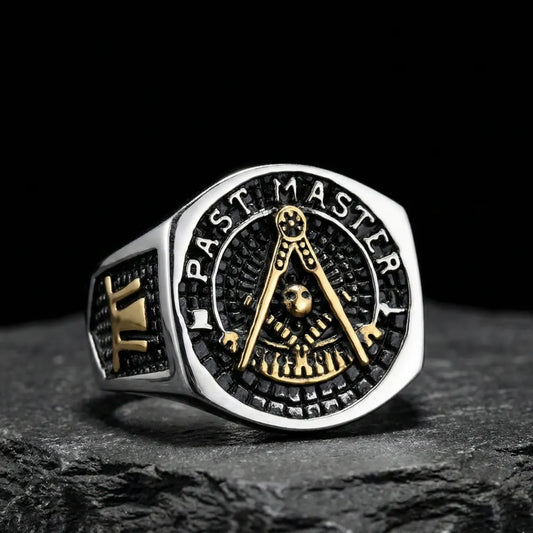 Two Tone Past Master Ring
