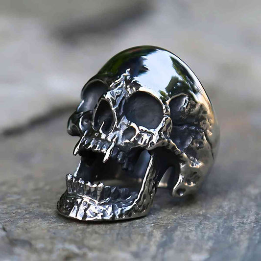 Vampire Skull Ring Stainless Steel Xenos Jewelry