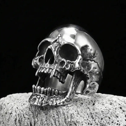 Unisex Vampire Skull Ring in Stainless Steel Unisex Vampire Skull Ring in Stainless Steel