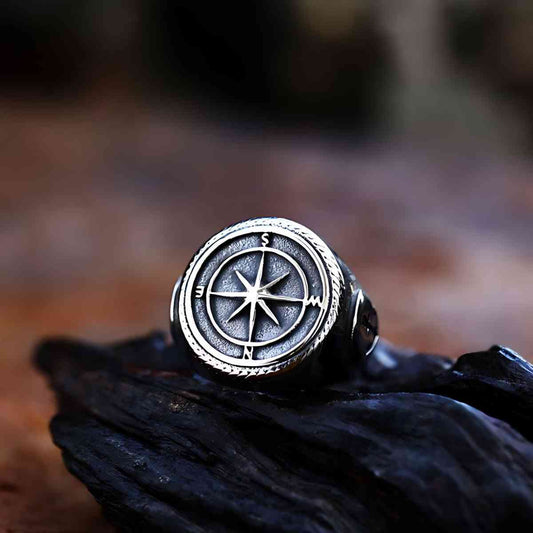 Viking Compass Signet Ring Xenos Jewelry