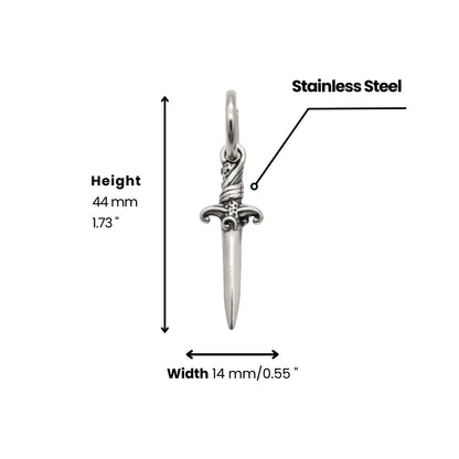Viking Dagger Earrings Dimensions