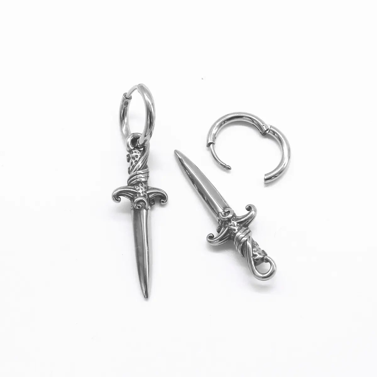 Viking Dagger Earrings Side