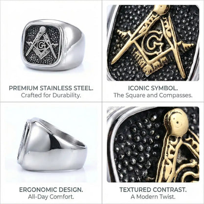 Vintage Masonic Signet Rings Features