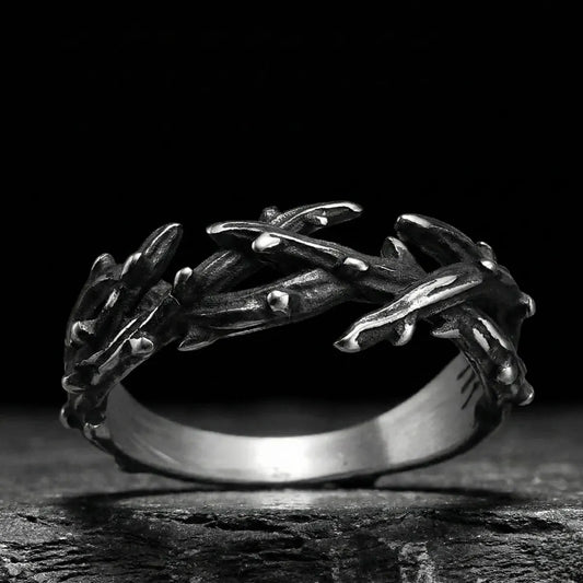 Vintage Silver Crown of Thorns Ring
