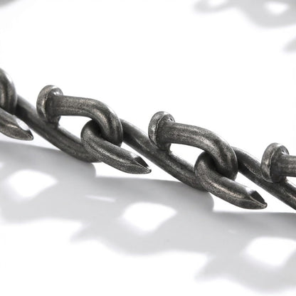 Vintage Steel Nail Bracelet Close Up