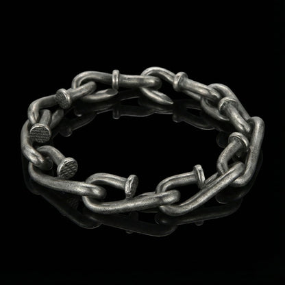 Vintage Steel Nail Bracelet