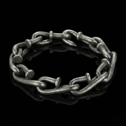 Vintage Steel Nail Bracelet