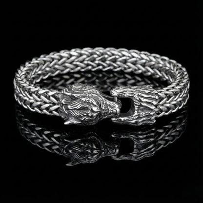 Wolf Head Chain Bracelet