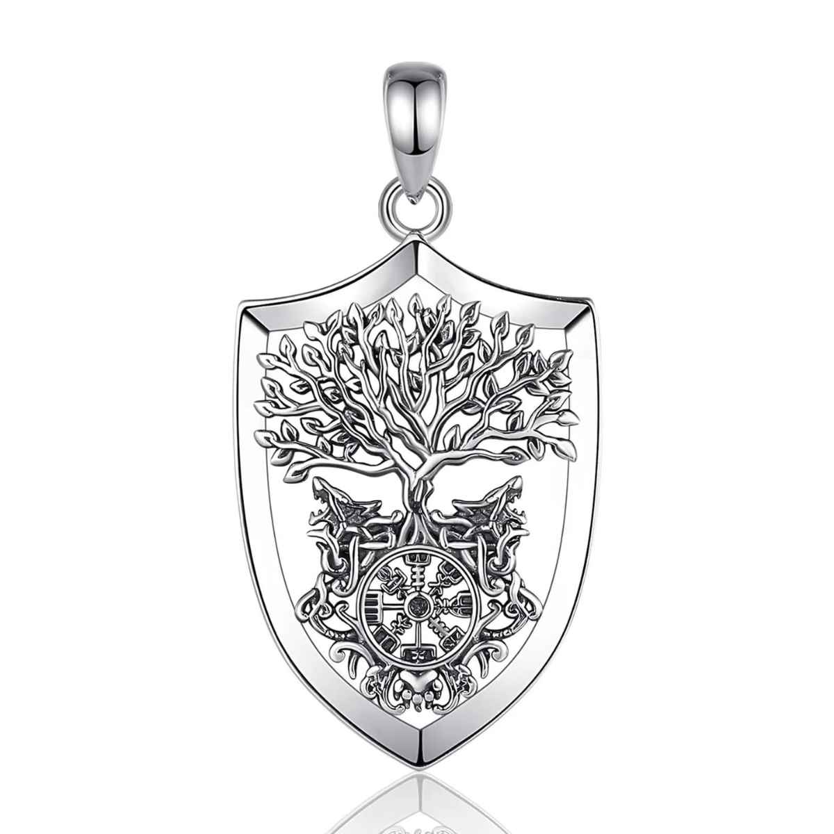 Yggdrasil Shield Pendant Pendant Only Xenos Jewelry