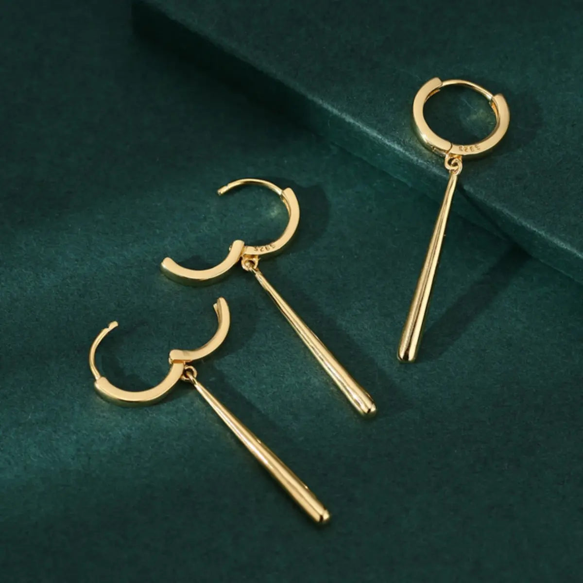 Zoro Earrings Sterling Silver Gold Details