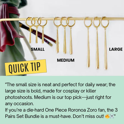 Zoro Earrings Sterling Silver Size Quick Tips