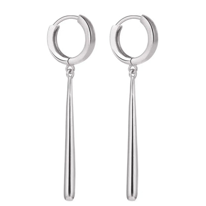 Zoro Earrings Sterling Silver Silver Large Size