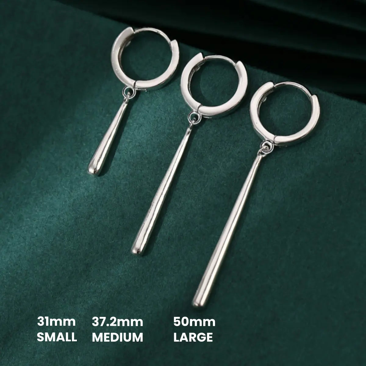 Zoro Earrings Sterling Silver Silver Small Medium Large Size Details