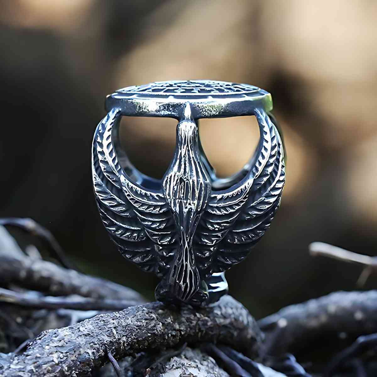 Aegishjalmur Helm of Awe Ring - Xenos Jewelry