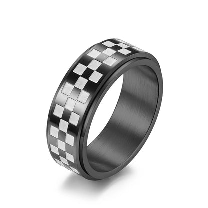 Black Checkered Spinner Band