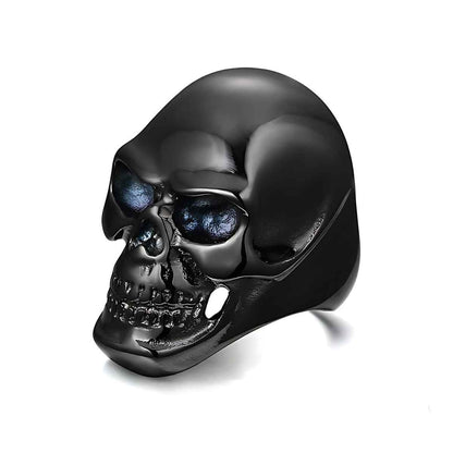 Black Gothic Skull Ring - Xenos Jewelry