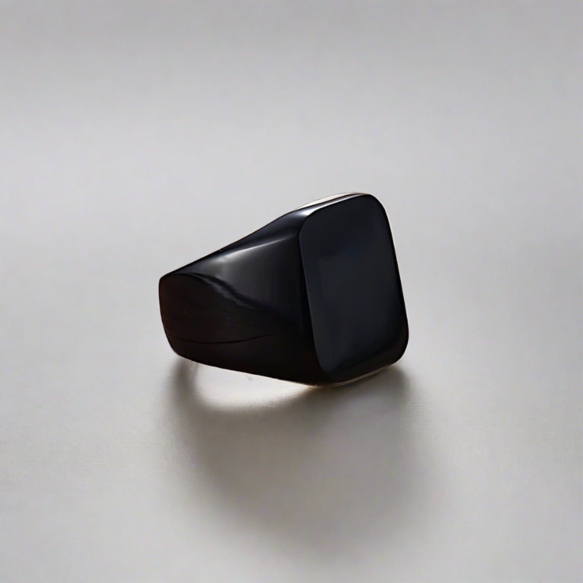 Black Stainless Steel Ring - Xenos Jewelry