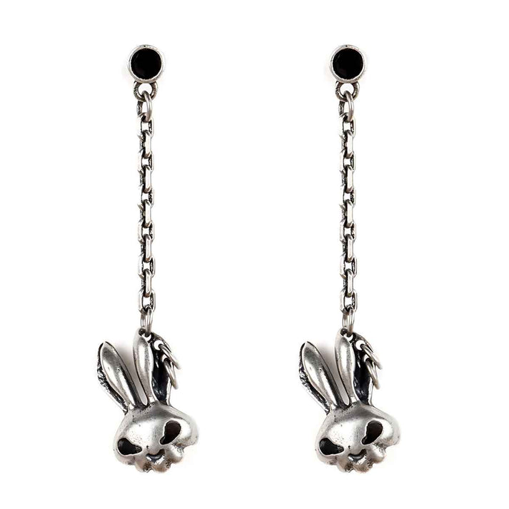 Bunny Skull Drop Earrings