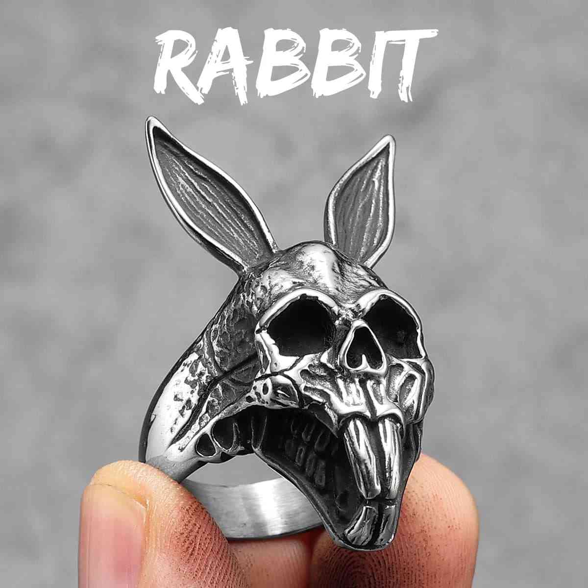 Bunny Skull Ring - Xenos Jewelry