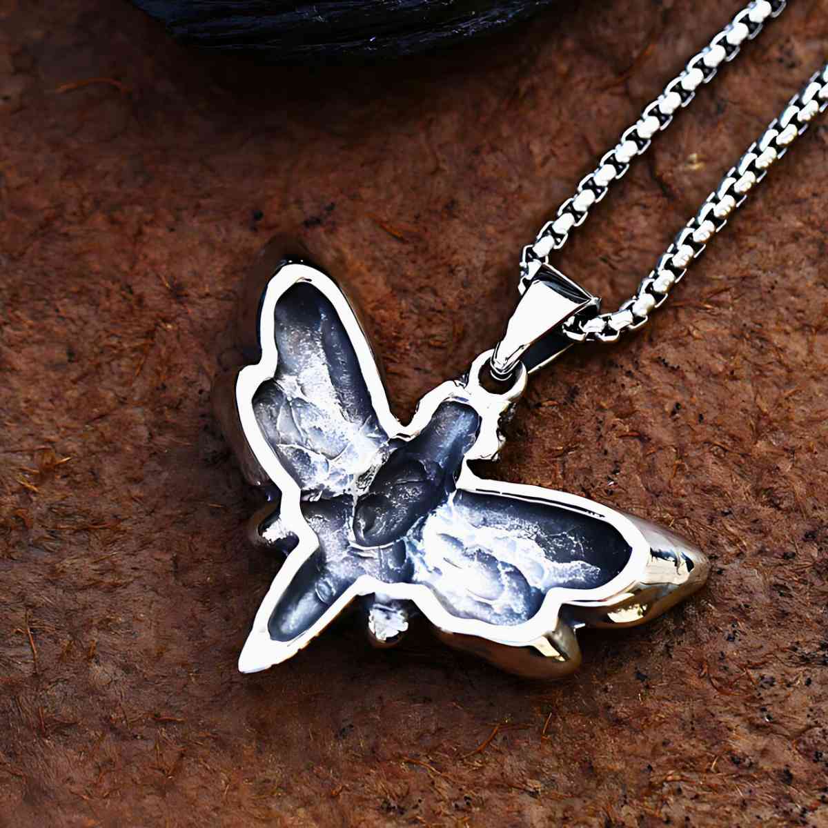 Butterfly Skull Necklace - Xenos Jewelry