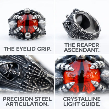 Dragon Eye Ring Design Features Claw Setting Premium Stainless Steel Jewelry