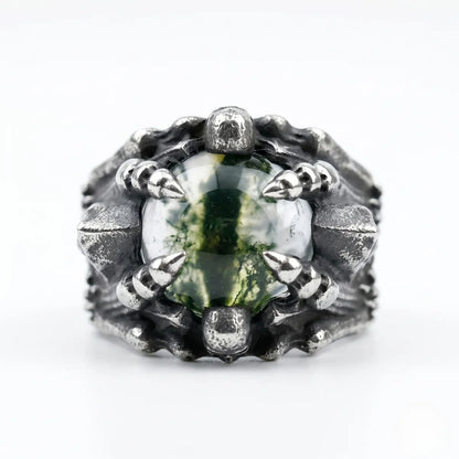 Dragon Eye Ring White Eye White Background Witchy Punk Accessories