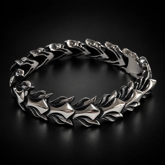 Dragon Scale Armor Bracelet Black Background