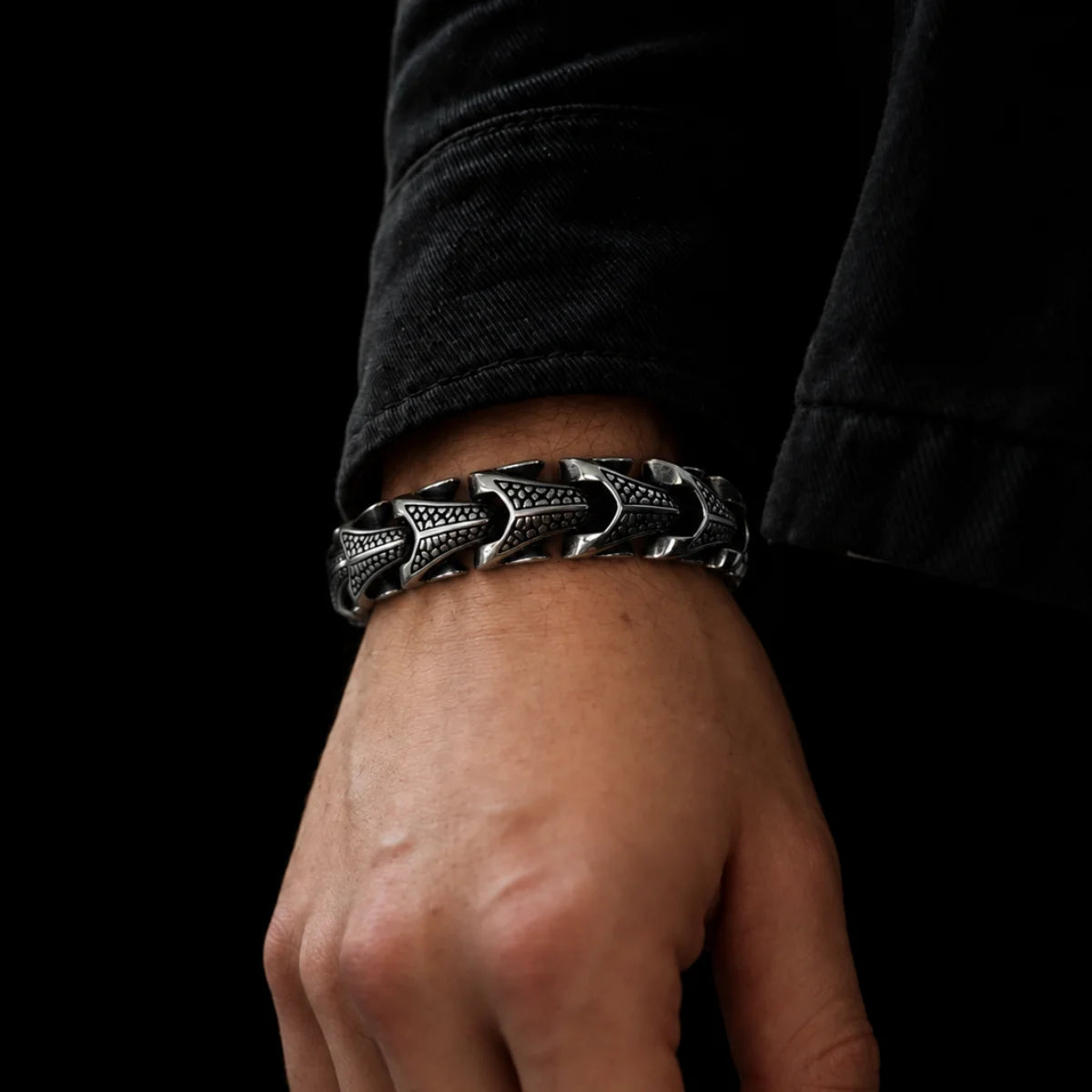 Dragon Scale Bracelet on Wrist