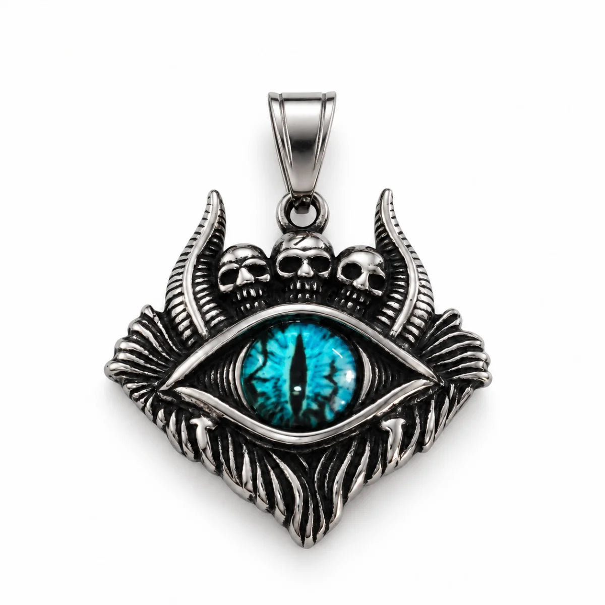 Evil Eye Skull Pendant Blue Pendant Only
