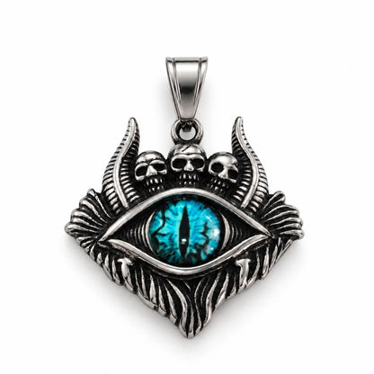 Evil Eye Skull Pendant Blue Pendant Only