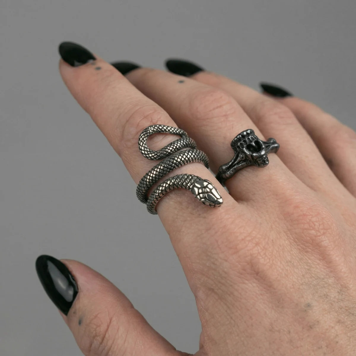 Half Skull Ring top view