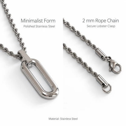 long open rectangle necklace rope chain product details