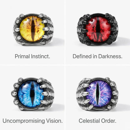 Skeleton Eye Ring Design Features Stainless Steel Monster Jewelry