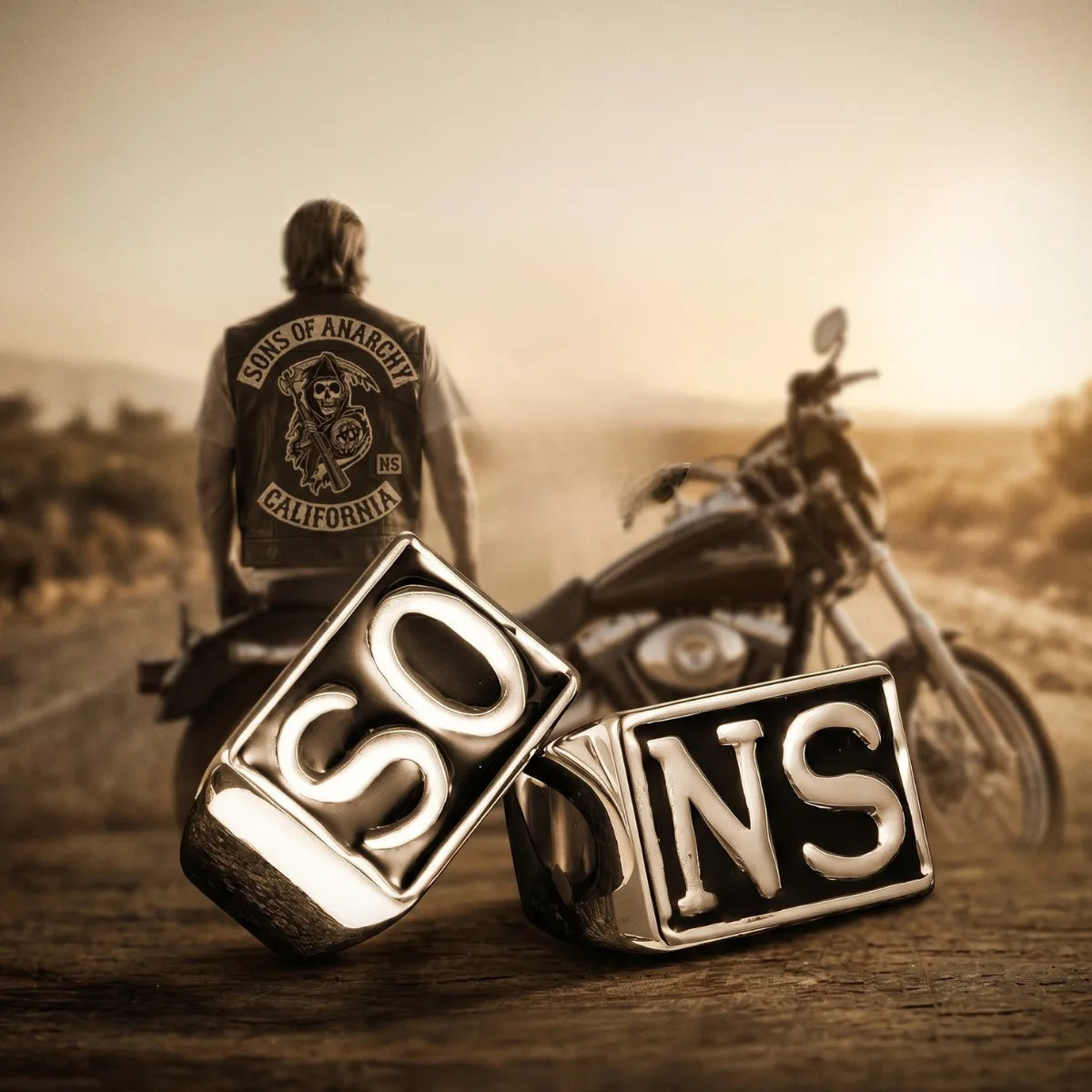 SO NS Rings Motorcycle Club Brotherhood Heritage Biker Background