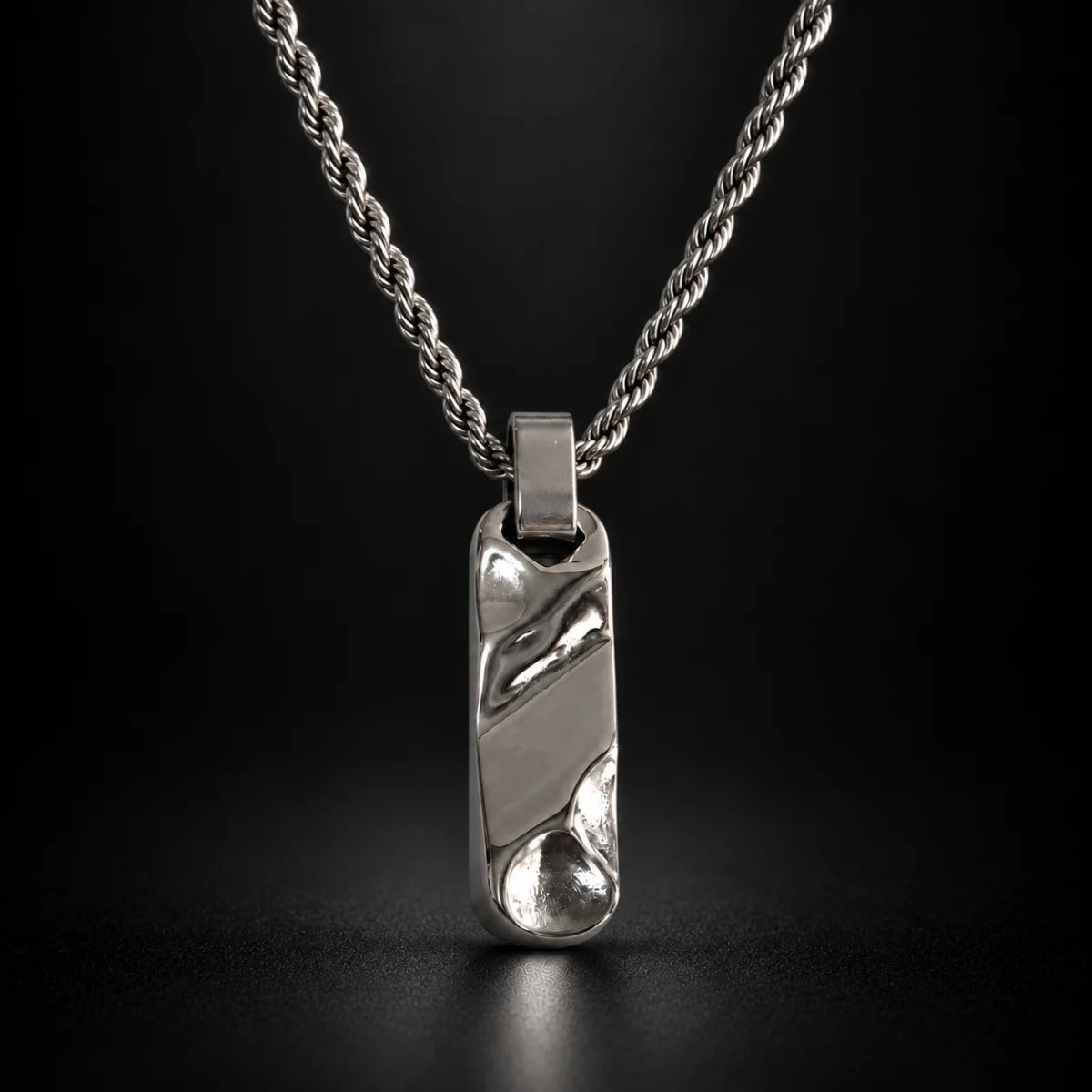 textured bar necklace black background hero