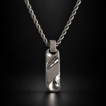 textured bar necklace black background hero